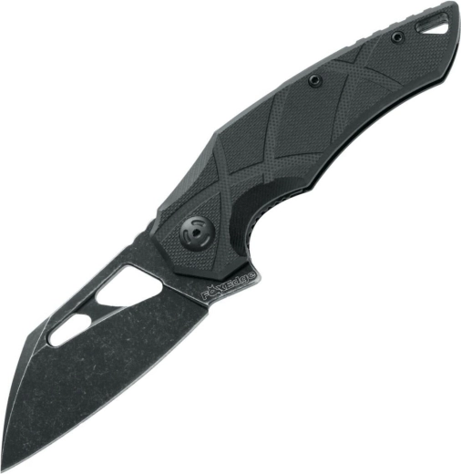 Fox Knives Edge Atrax składany nóż kieszonkowy 8 cm stonewash czarny G10