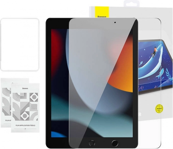 Szkło hartowane Baseus Crystal do iPad Pro/Air 10,2" (2 szt.) z zestawem czyszczącym