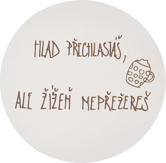 Drewniana podkładka gładka, średnica 10 cm
