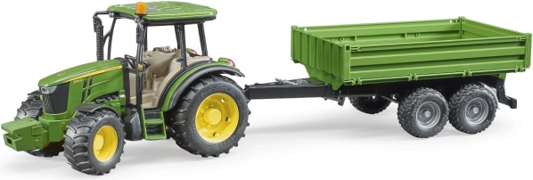 Bruder traktor John Deere z przyczepą burtową 1:16