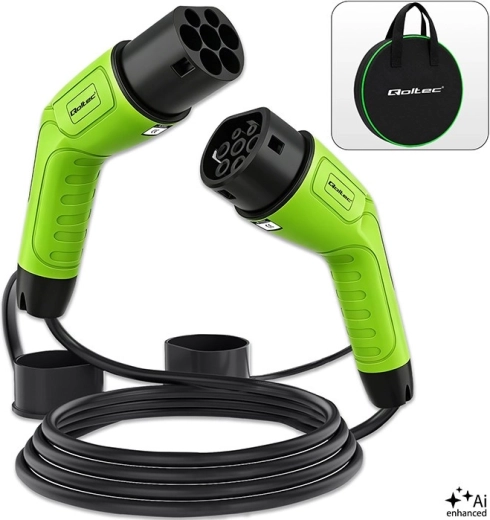 Kabel do ładowania samochodów elektrycznych Type 2, 11 kW, 16 A, 5 m