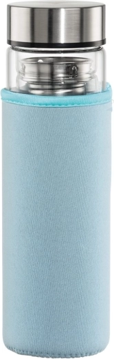 Szklana butelka Hama To Go 500 ml z sitkiem i termoopakowaniem