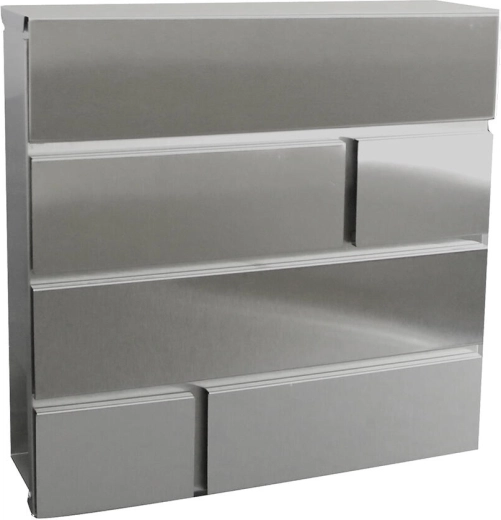 Skrzynka pocztowa BRICKS ze stali nierdzewnej 370 × 370 × 105 mm