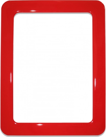 Magnetyczna samoprzylepna ramka o wymiarach 16,0x11,8 cm – czerwona