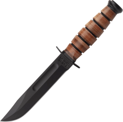 KA-BAR Short USMC taktyczny nóż survivalowy z skórzanym etui 13,3 cm, czarny