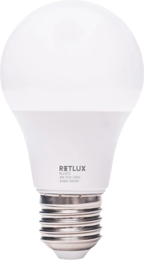 Żarówka LED RETLUX A60 E27 4 W, ciepła biel
