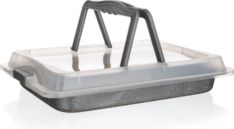Blacha do pieczenia z pokrywą GRANITE 42x29x4,5