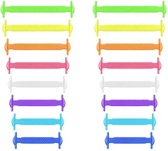 Silikonowe sznurówki bez wiązania Rainbow