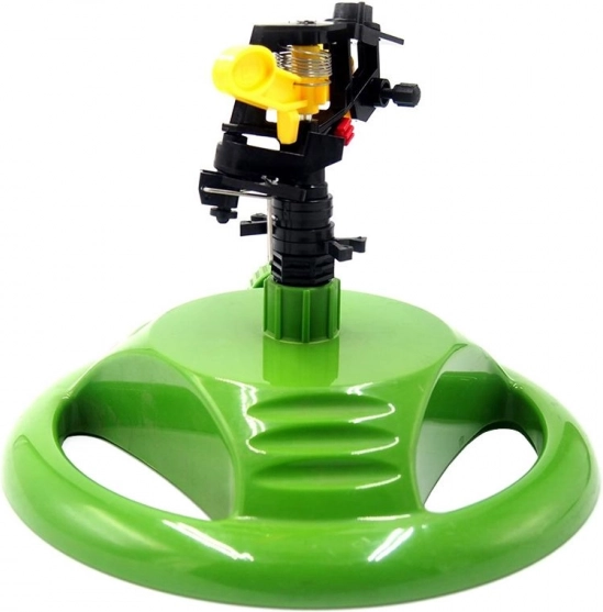 Ogrodowy obrotowy zraszacz na pulsującej podstawie - zielony