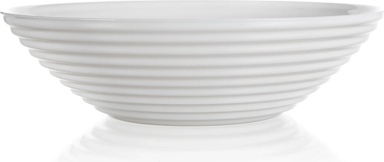 Szklana miska do zupy 20 cm HARENA biała