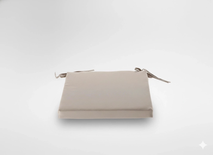 Poduszka na krzesło 40 × 40 × 5 cm w naturalnym kolorze