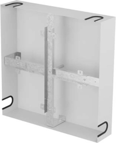 Lanberg stelaż do zapasu kabli 500 × 500 mm szary - 1 szt.