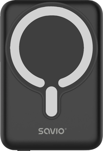 Magnetyczny powerbank BA-12 10 000 mAh czarny - 1 sztuka