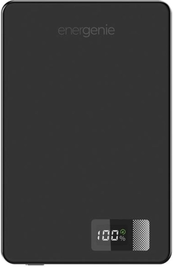 Energenie magnetyczny bezprzewodowy powerbank z LCD 5000 mAh 15 W czarny