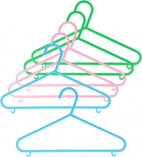 Dziecięce wieszaki na ubrania 29 × 17 cm, zestaw 6 szt.