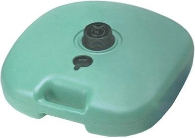 Plastowa podstawa pod parasol zielona 38 × 38 × 9 cm