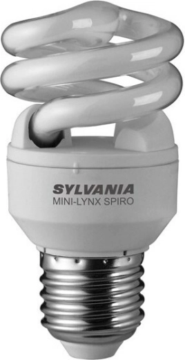 Sylvania Mini-Lynx Spiral 9 W E27 ciepła biel energooszczędna żarówka
