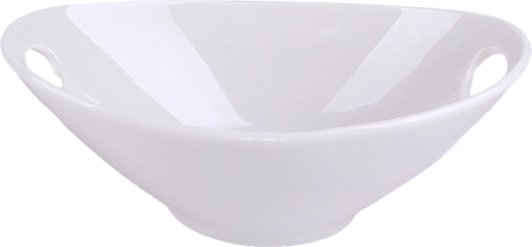 Porcelanowa miseczka do serwowania, owalna, 55 ml, biała