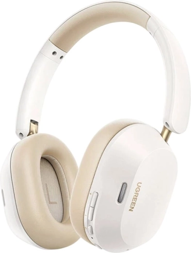 Bezprzewodowe słuchawki Ugreen HiTune Max 5C z hybrydowym ANC i Bluetooth 5.4, białe
