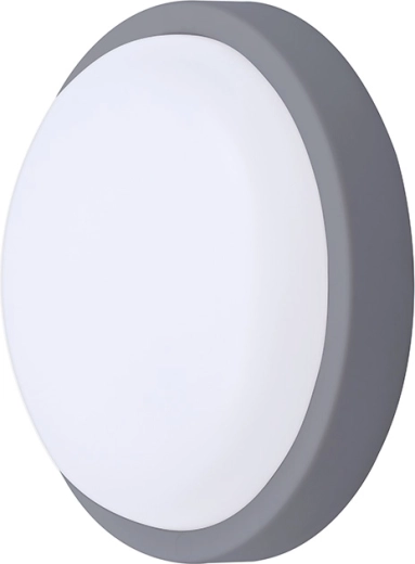 Solight LED zewnętrzna okrągła oprawa 13 W 910 lm 4000 K IP54 17 cm szara