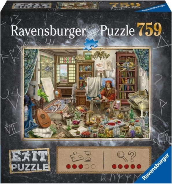 Puzzle Ravensburger Exit: Atelier artysty 759 elementów
