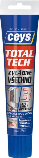 Uniwersalny klej i uszczelniacz CEYS TOTAL TECH EXPRESS, biały, 125 ml