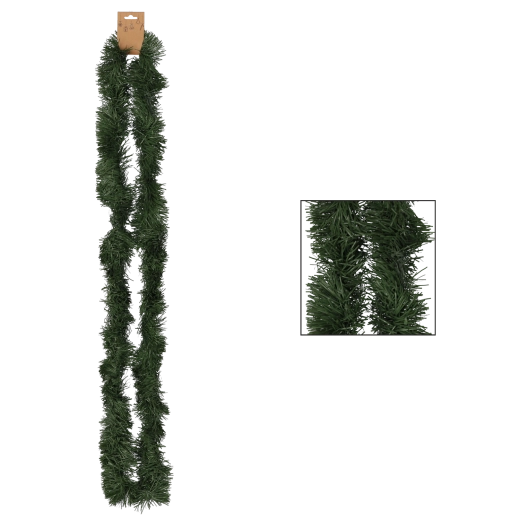 Zielony łańcuch świąteczny 2 m z PVC