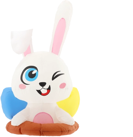 Nadmuchiwany króliczek z nory 120 cm z LED