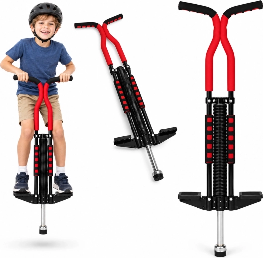 Dziecięca tyczka pogo do 80 kg, czarna