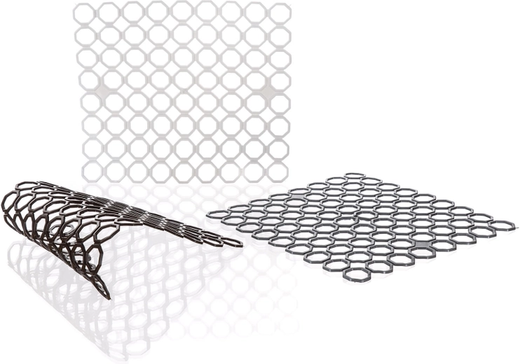 Mata do zlewu ACASSA 29,5 × 26,5 cm PVC, mix kolorów