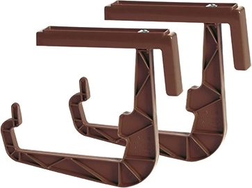 Uniwersalny uchwyt do skrzynek balkonowych na balustradę 23,5 cm, brązowy