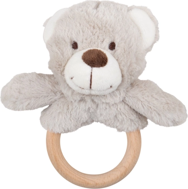 Bigjigs Baby pluszowy miś z dotykowym kółkiem