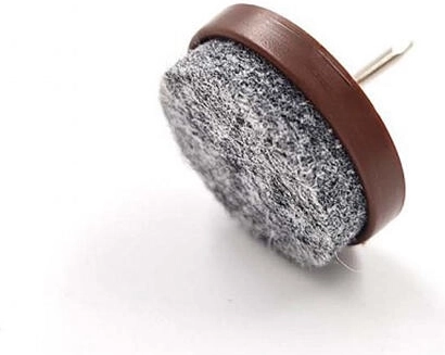 Filcowe podkładki pod meble z gwoździkiem 24 mm, brązowe (8 szt.)