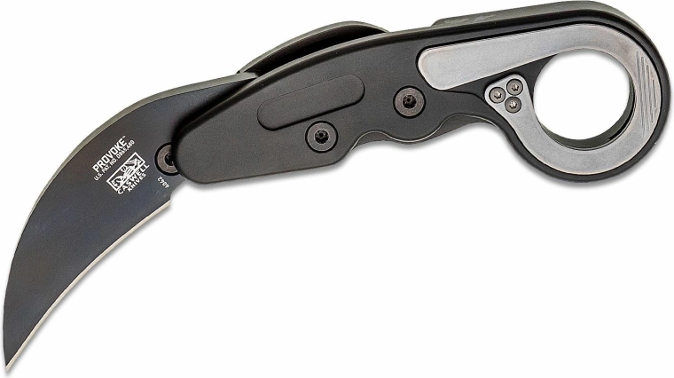 CRKT Provoke First Responder taktyczny karambit 6 cm, czarny, aluminium, tytan, kabura