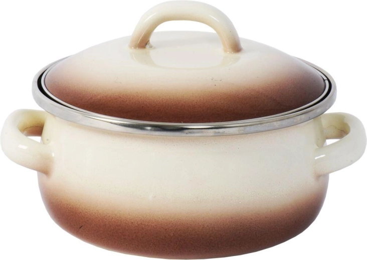 Rondel z pokrywką 12 cm 0,75 l Capuccino