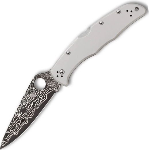 Spyderco Endura 4 tytanowy nóż kieszonkowy z klingą damasceńską 9,7 cm