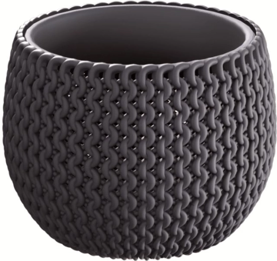 Donica Splofy Bowl z wkładem 18 cm – antracyt