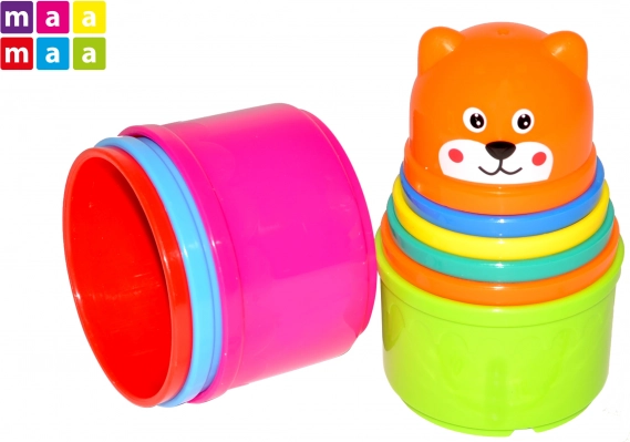 Wieża do układania z kubeczków, 9 szt.