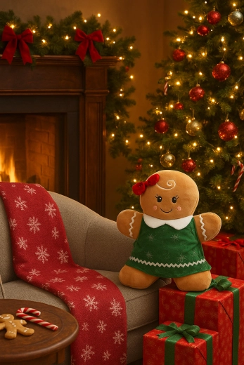 Świąteczna dekoracja z pierniczka chłopiec/dziewczynka 49 cm