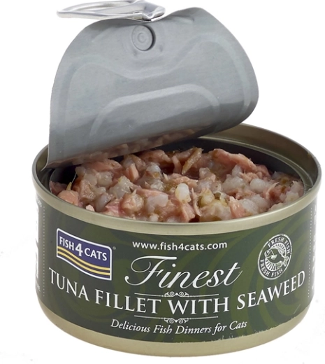 Karma mokra dla kotów tuńczyk z algami morskimi 70 g