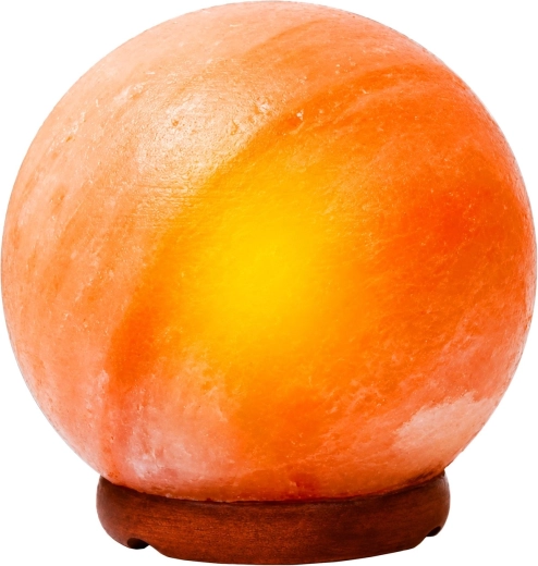 Dekoracyjna himalajska lampa solna Renew Force w kształcie kuli, 3 kg