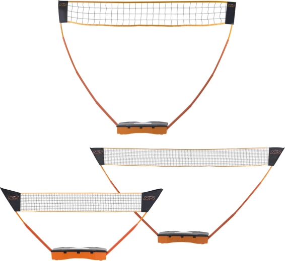 Składana, regulowana siatka 3w1 NILS do badmintona, tenisa i siatkówki