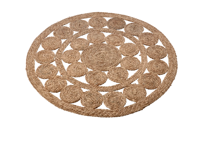 Okrągła mata z trawy morskiej 100 cm