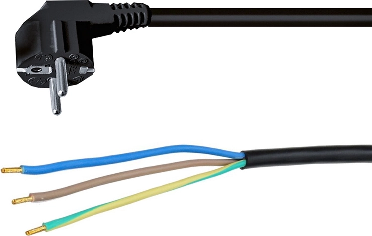 Solight flexo przewód 3× 1 mm² czarny 2 m