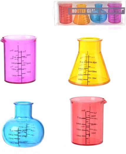 Kieliszki z plastiku UH Chemik 50 ml (4 szt.)
