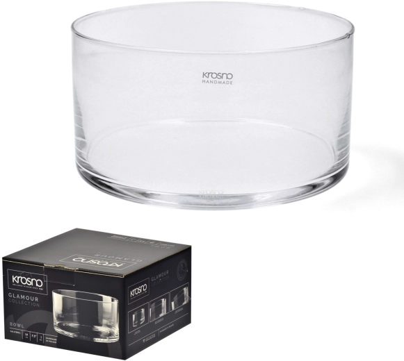 Szklana misa sałatkowa Krosno Glamour 19 cm