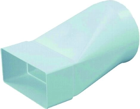 Adapter przejściowy 104/110 × 55 mm do okrągłego i płaskiego kanału wentylacyjnego