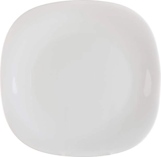 Talerz deserowy Parma 20 × 20 cm szkło białe