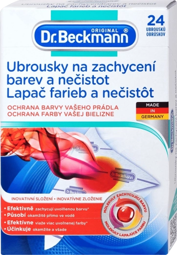 Dr. Beckmann chusteczki wyłapujące barwniki i zabrudzenia z mikrofibry 24 szt.