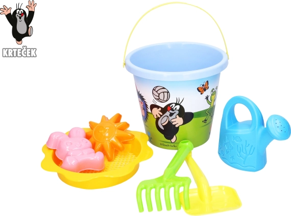 Zestaw do piasku Krecik duży 3,5 l niebieski